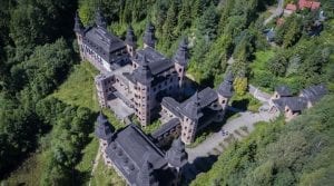 Lapalice Castle Aerial View