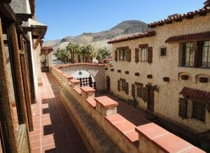 Scotty's Castle from the balcony