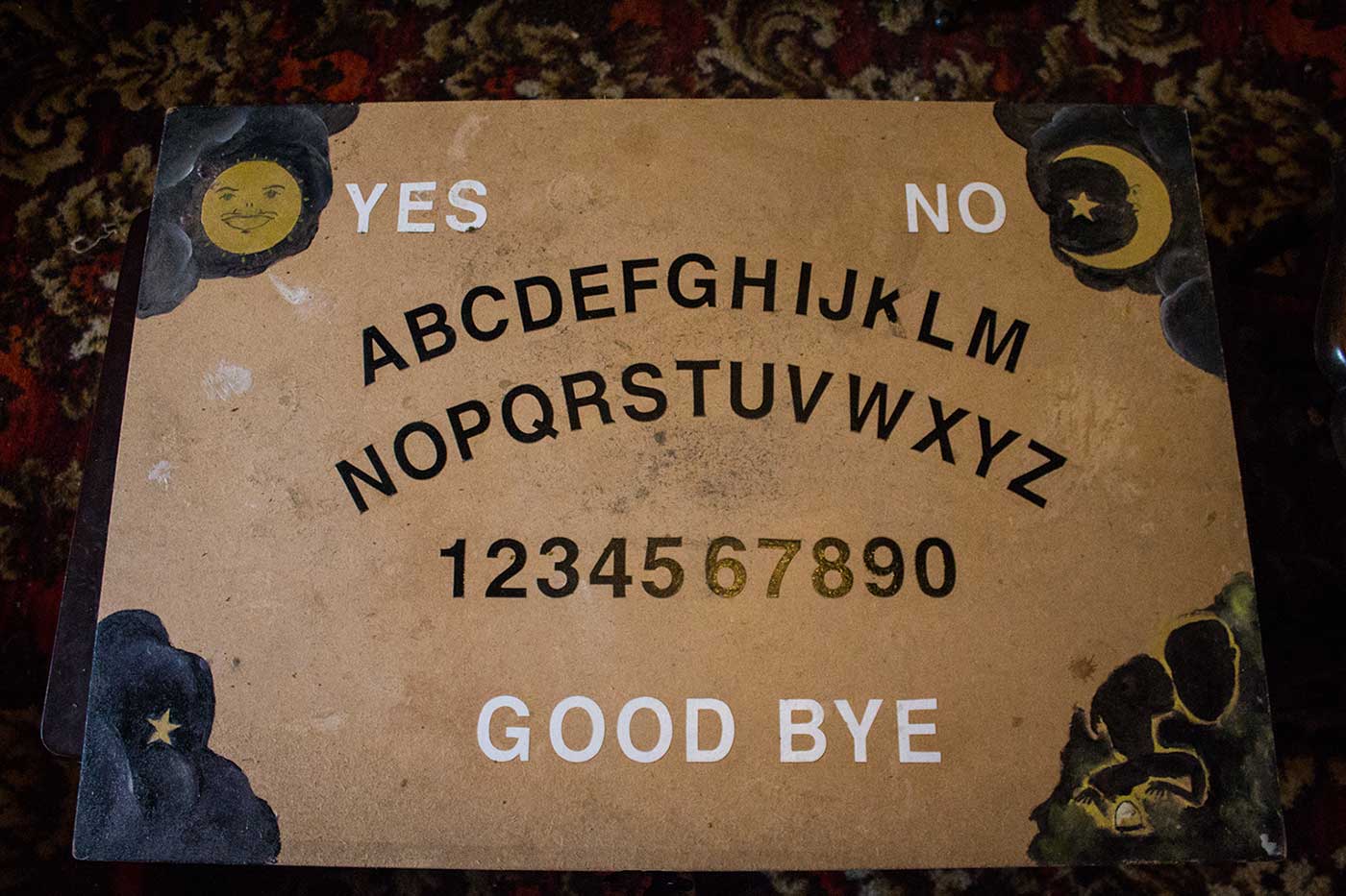Ouija board at the Ancient Ram Inn